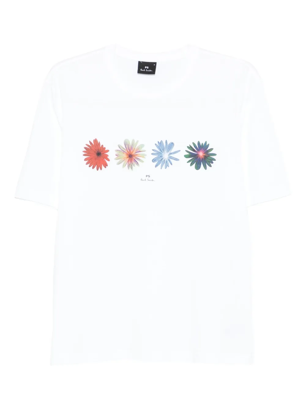 PS Paul Smith floral-print cotton T-shirt - ホワイト PS Paul Smith floral-print cotton T-shirt - ホワイト