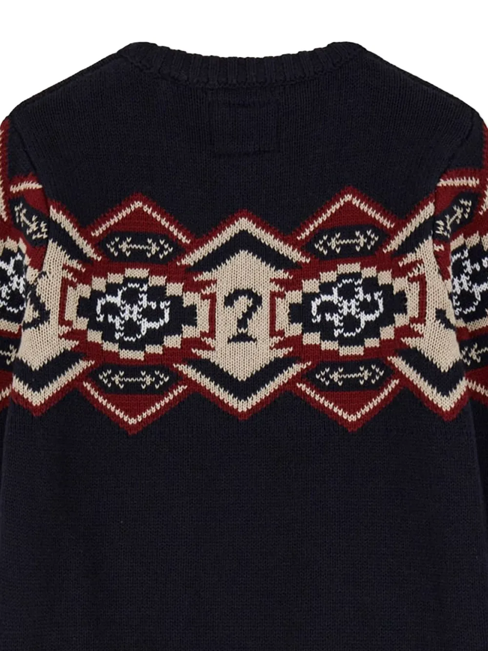guess kids pattern sweater Blauw