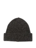 Agnona ribbed beanie hat - Grey