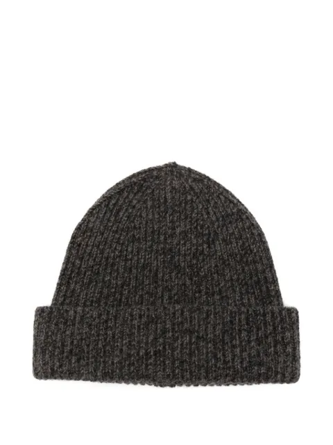 Agnona ribbed beanie hat