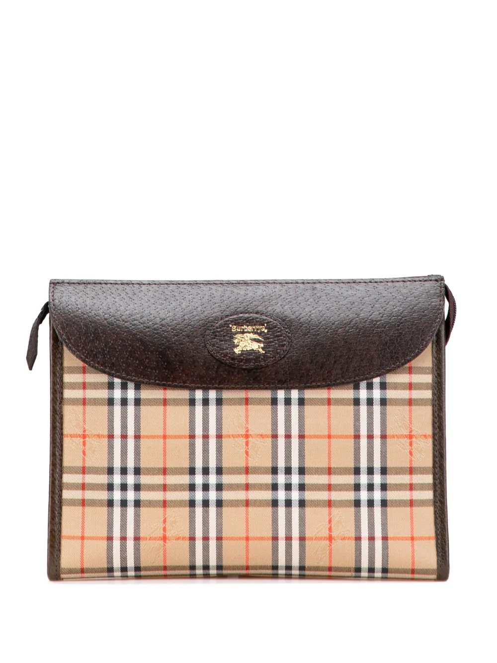 Burberry Pre-Owned 20th Century Haymarket Check Canvas clutch bag - Burberry Pre-Owned 20th Century Haymarket Check Canvas clutch bag -