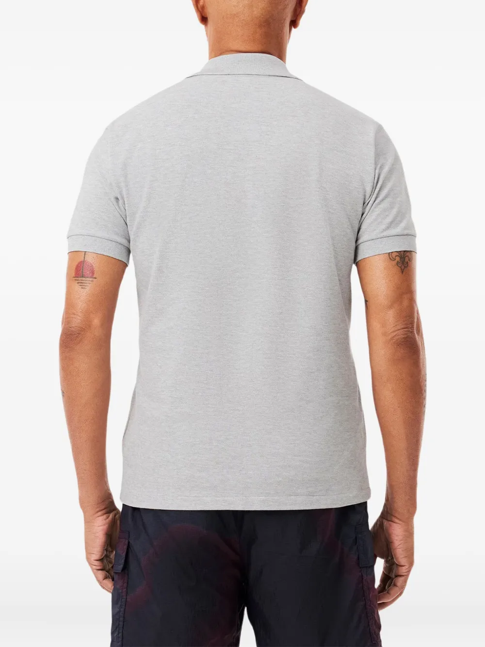 Lacoste embroidered-logo polo shirt Grijs