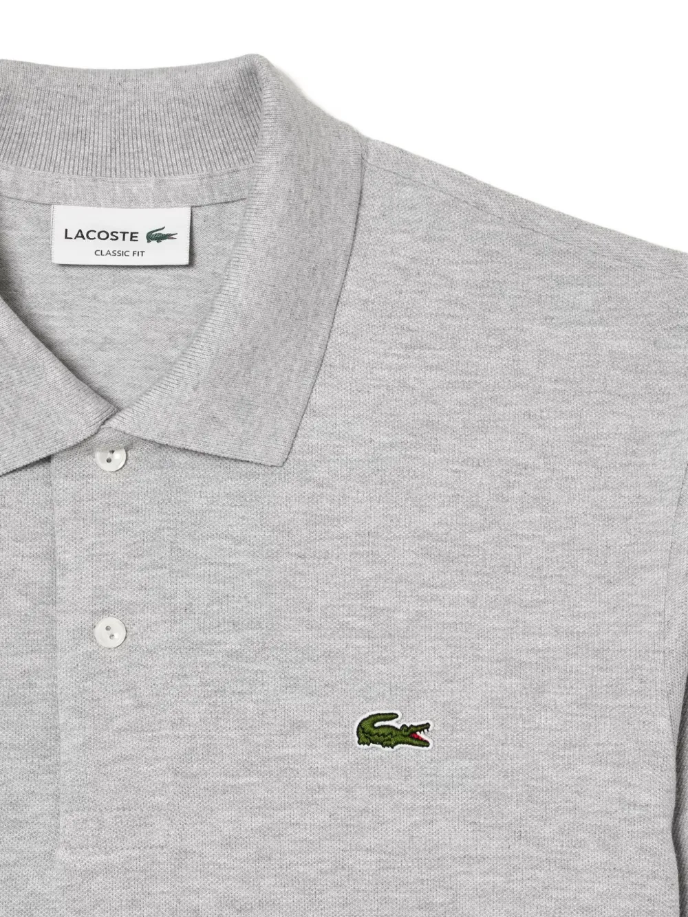 Lacoste embroidered-logo polo shirt Grijs