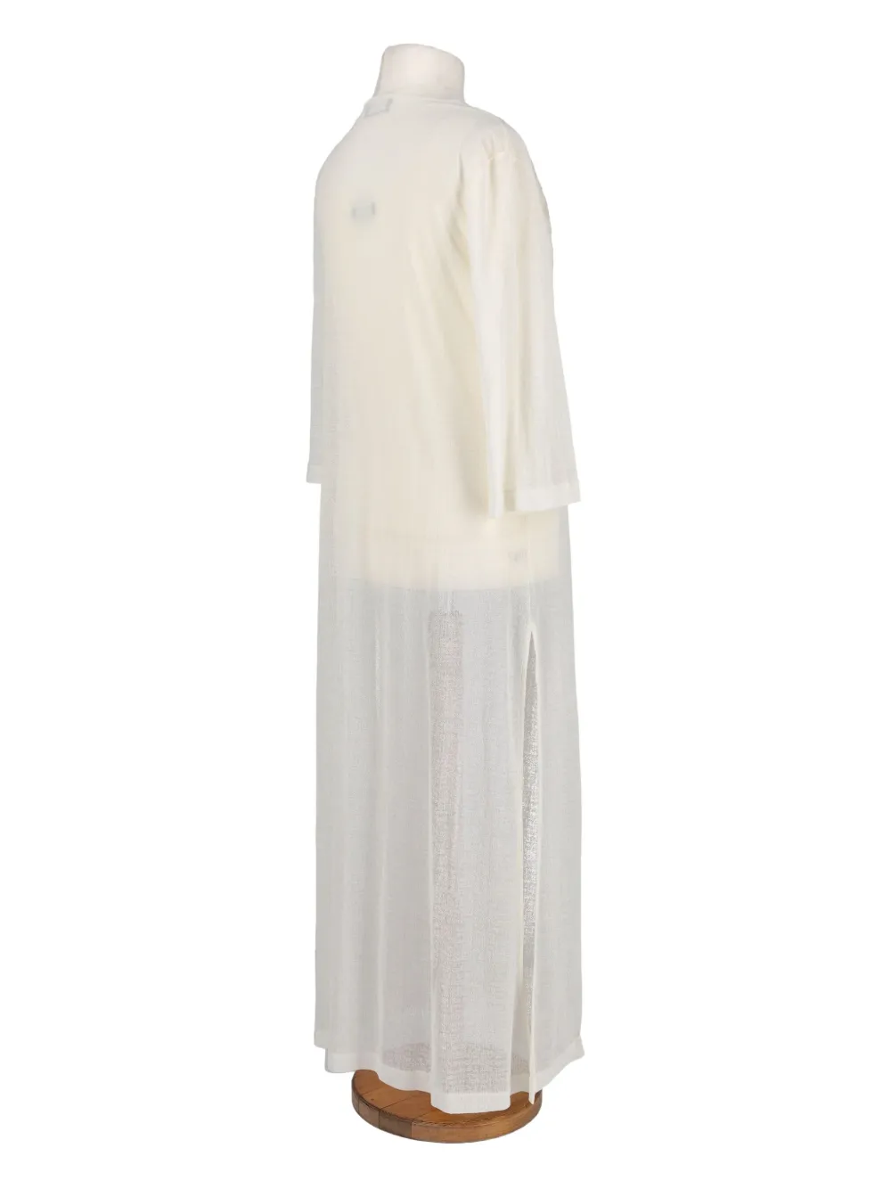 Pre-owned Mila Schön 2000s Floral-embroidered Dress In White