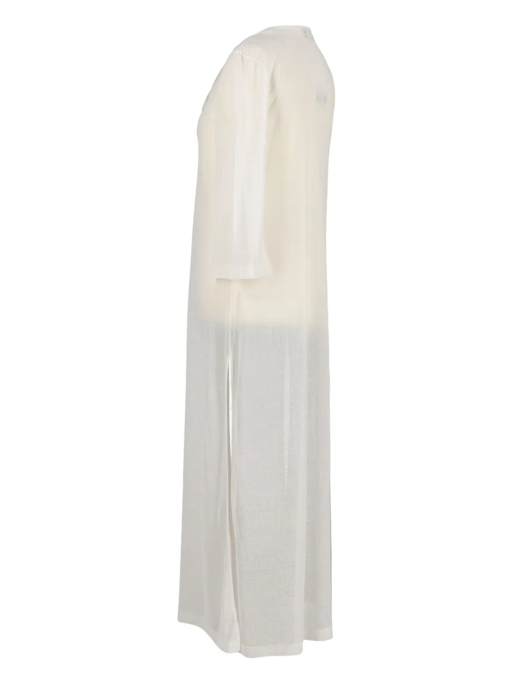 Mila Schon Vintage 2000s jurk met geborduurde bloemen - Wit
