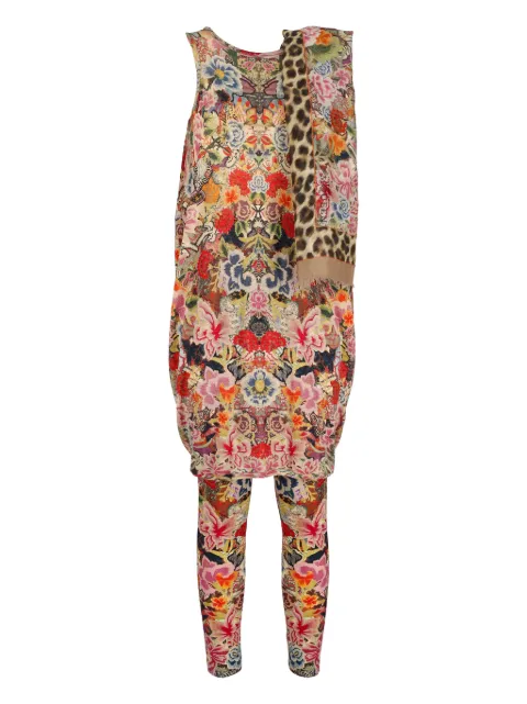 Alexander McQueen floral-print three-piece set