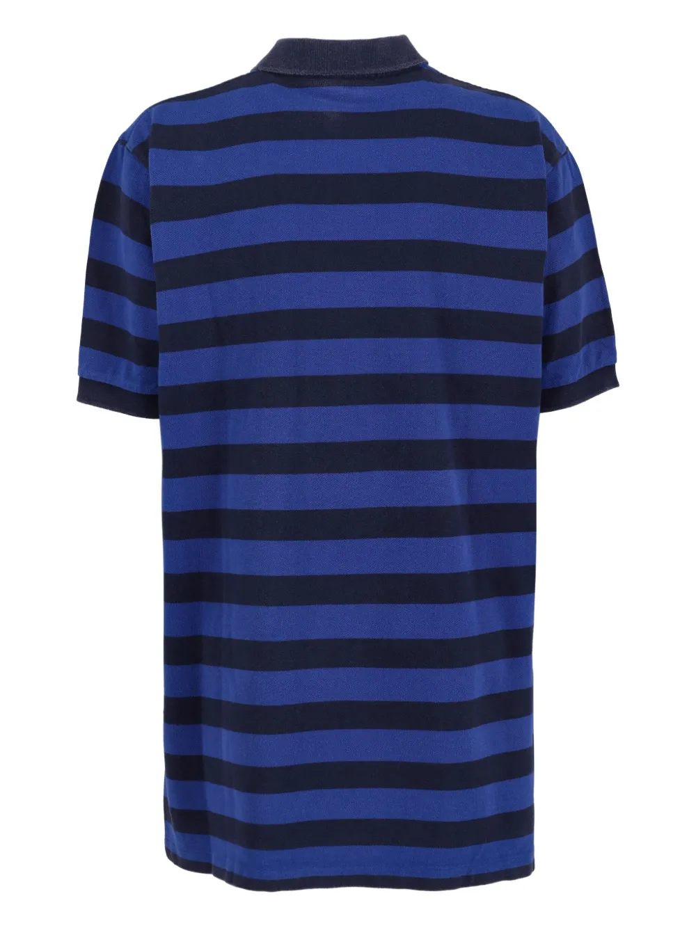 Pre-owned Polo Ralph Lauren Striped Polo Shirt In Blue