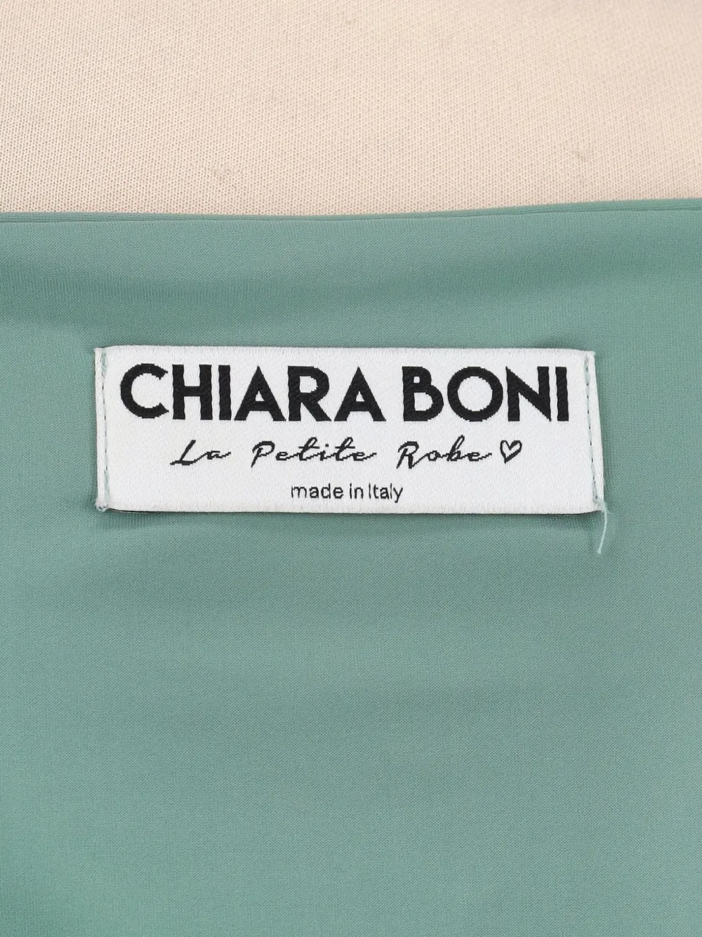 CHIARA BONI La Petite Robe Midi-jurk met satijnen ruches - Groen