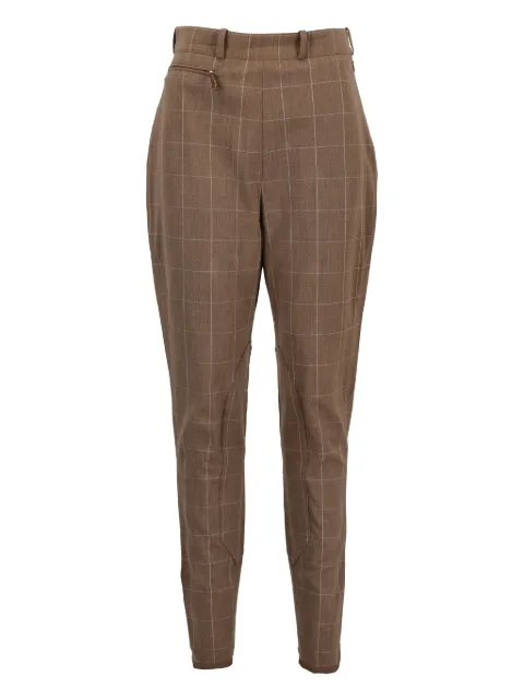 Hermès Pre-Owned checked trousers