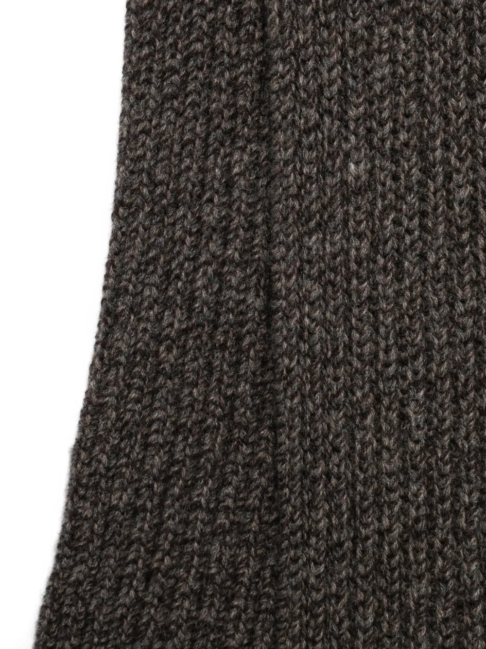 Agnona Button-detail Scarf In Gray