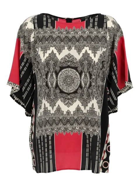 Etro Pre-Owned patchwork silk blouse