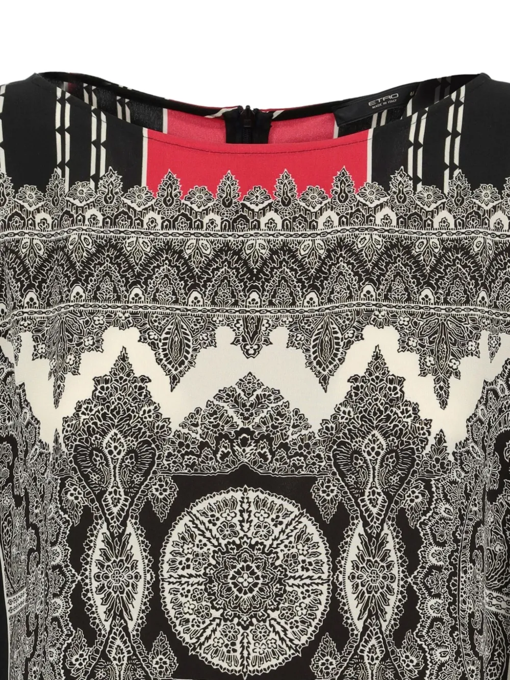  Etro Pre-owned Patchwork Silk Blouse - Black 