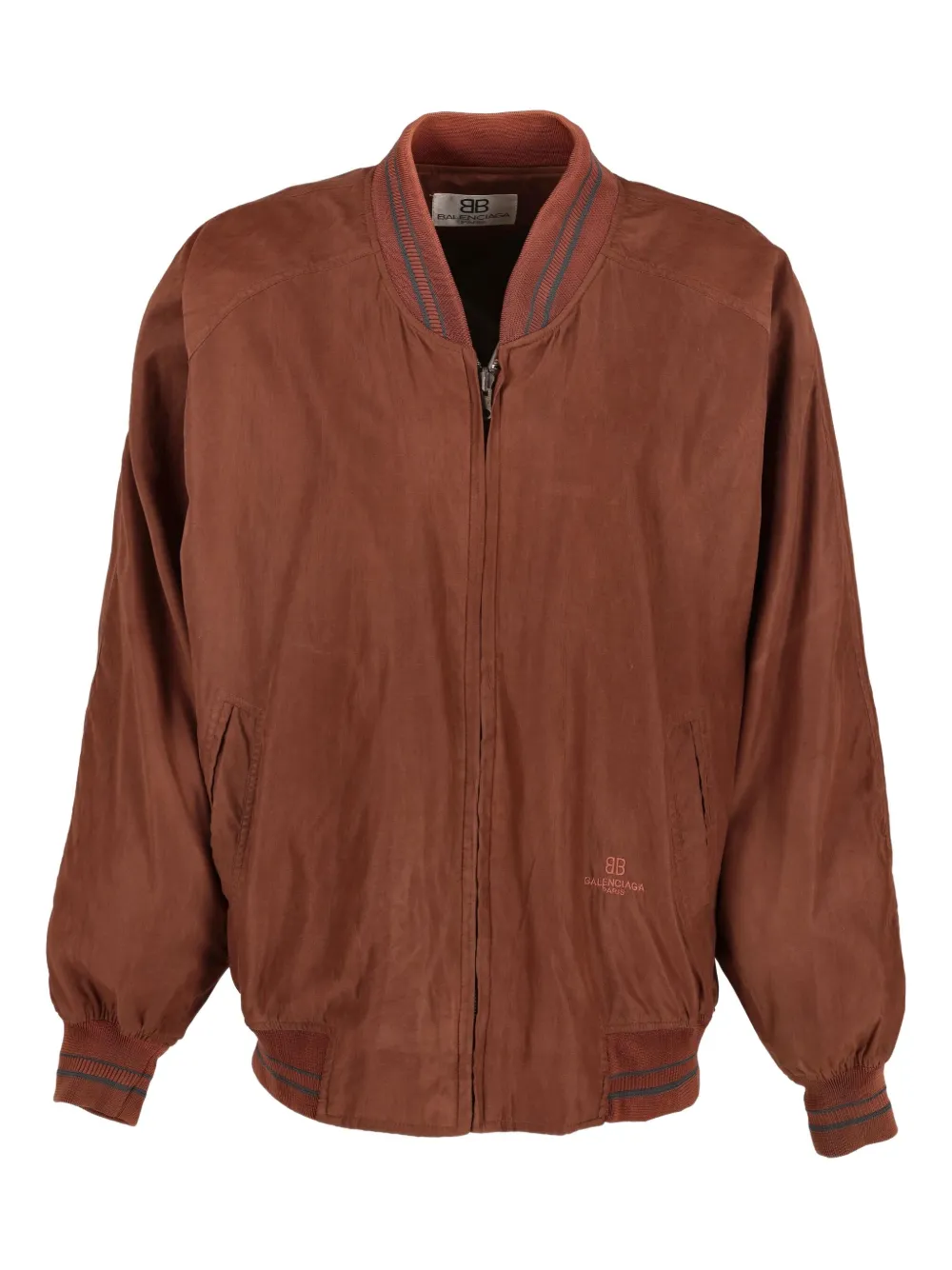 Balenciaga Pre-Owned cotton bomber jacket | Brown | Image 1
