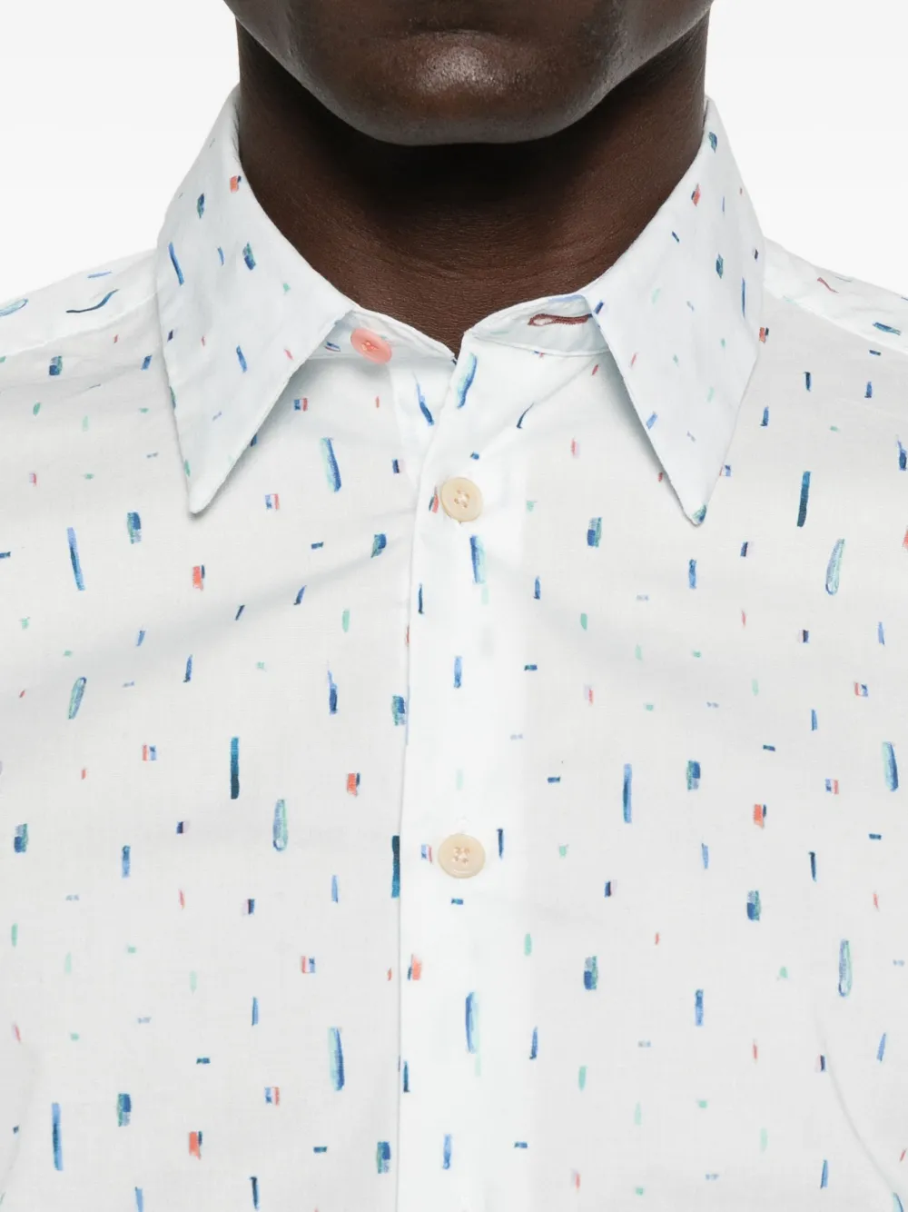 PS Paul Smith Freefall overhemd met lange mouwen print Blauw