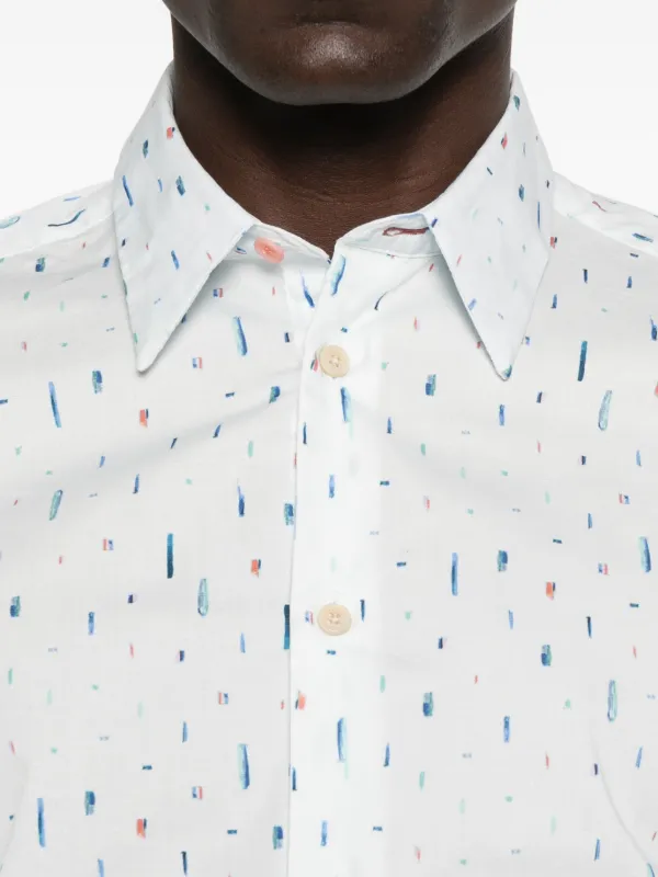 PS Paul Smith Freefall プリント シャツ | ブルー | FARFETCH JP