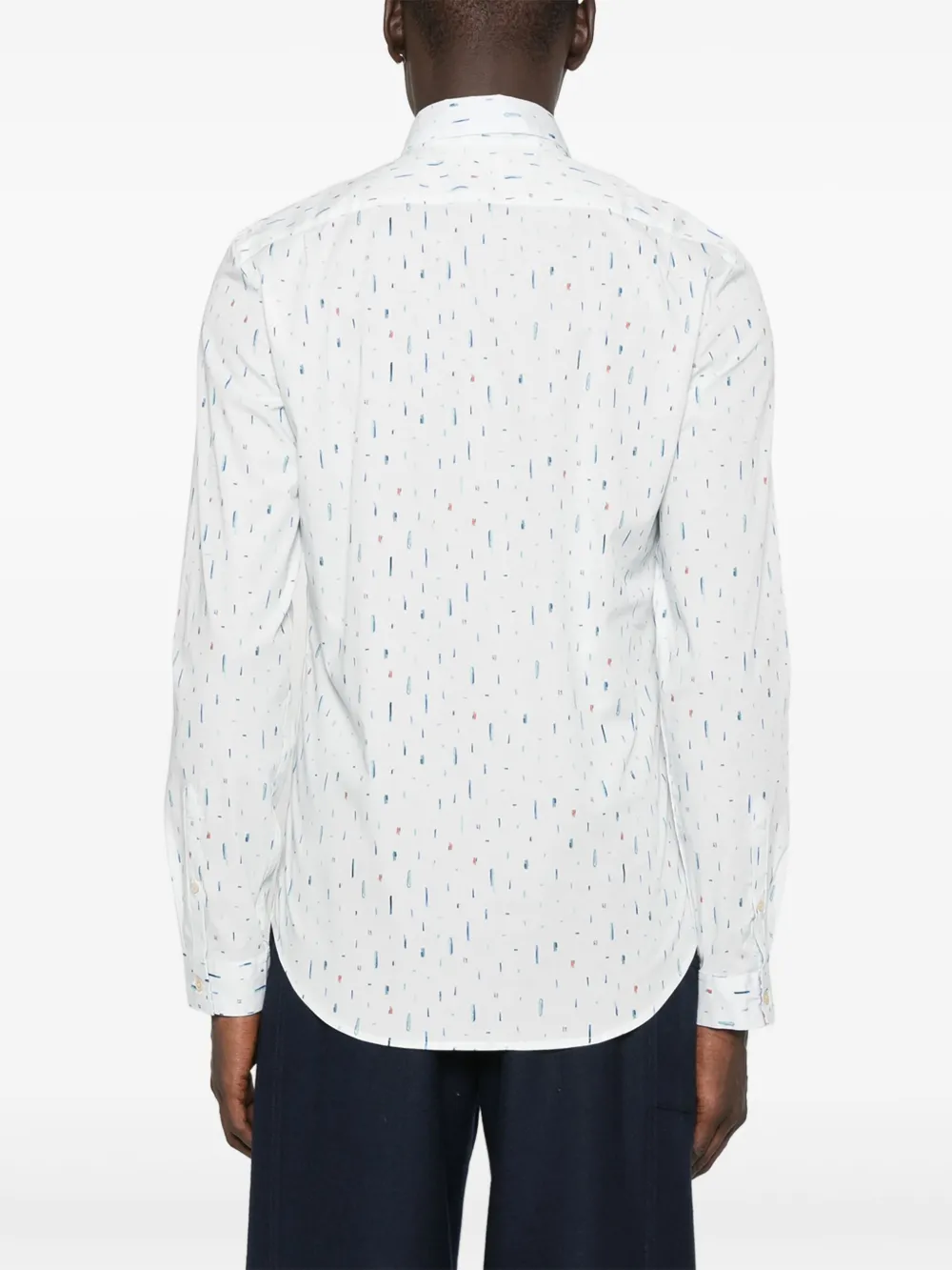 PS Paul Smith Freefall overhemd met lange mouwen print Blauw