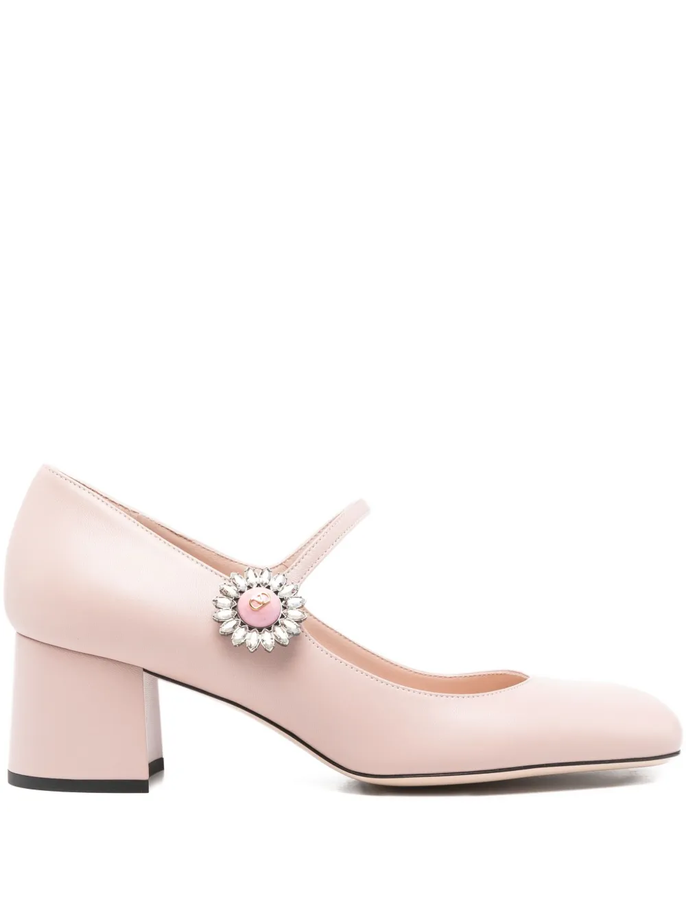 Valentino Garavani 55mm Daisy Jewel pumps Roze