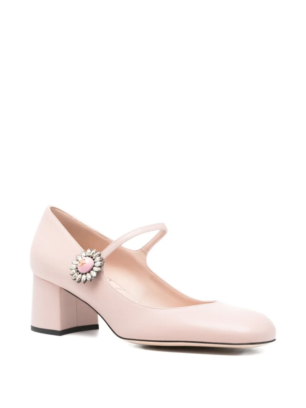 Valentino Garavani 55mm Daisy Jewel pumps Roze