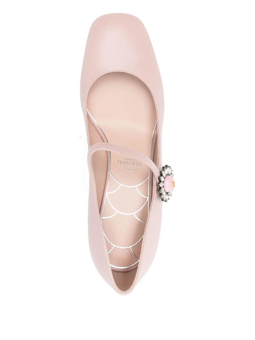 Valentino Garavani 55mm Daisy Jewel pumps Roze