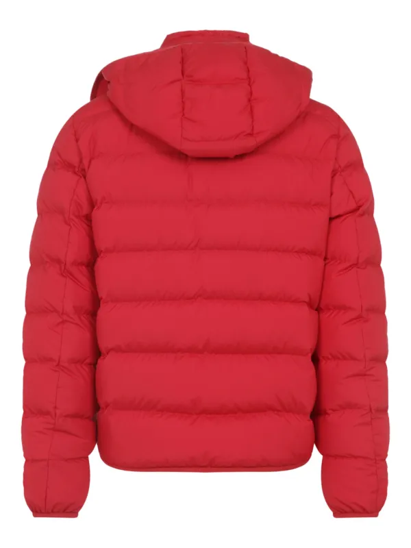 Moncler Montbrocq フーデッド ダウンジャケット | レッド | FARFETCH JP
