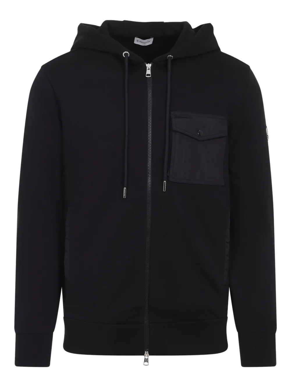 Moncler Jack met capuchon en rits Zwart