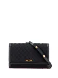 Prada Pre-Owned 2000-2025 Tessuto Impuntu Wallet on Strap crossbody bag - Black