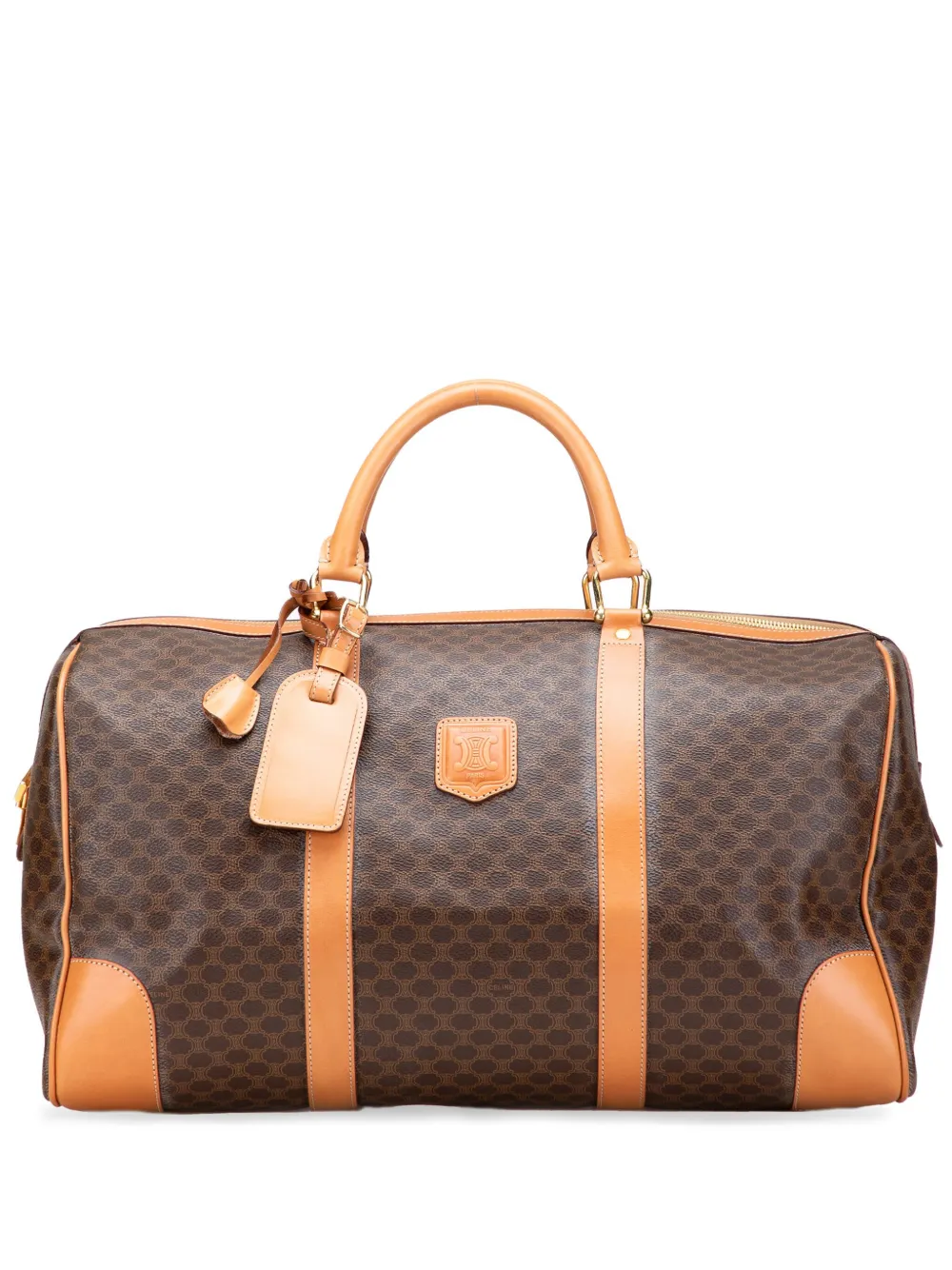 Céline Pre-Owned 1997 Macadam Coated Canvas travel bag - ブラウン Céline Pre-Owned 1997 Macadam Coated Canvas travel bag - ブラウン