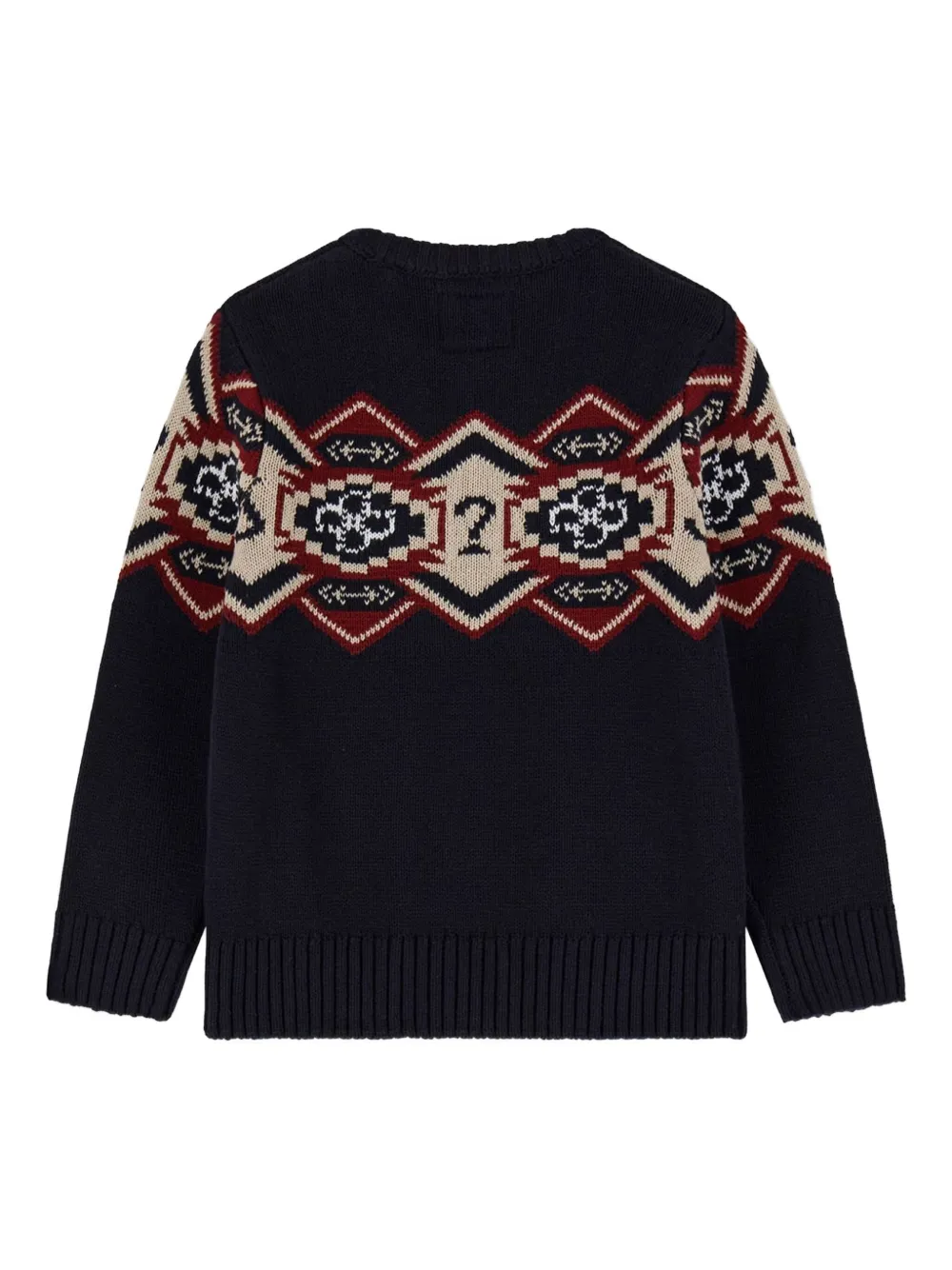 guess kids pattern sweater Blauw