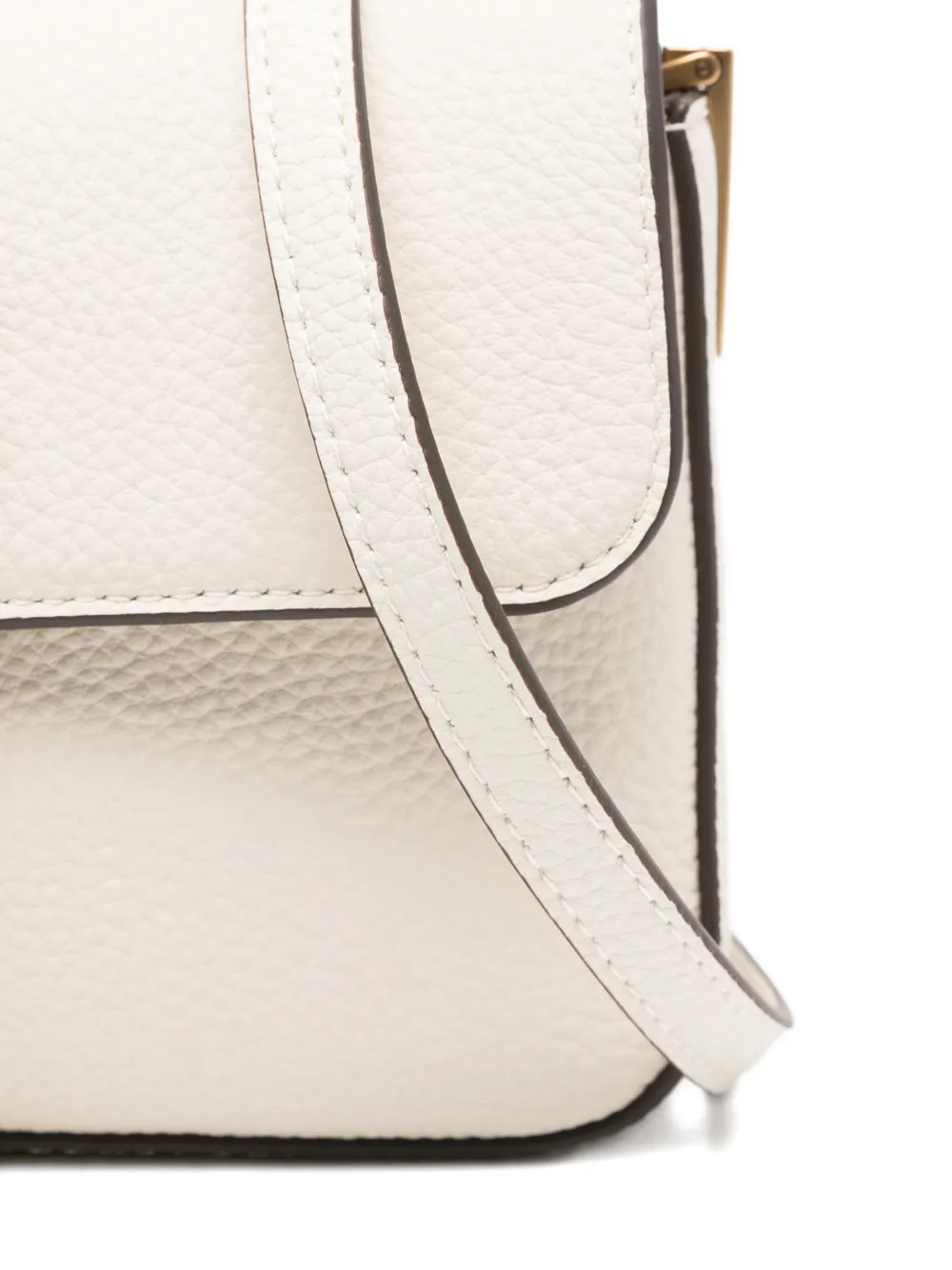 PINKO Love Birds leather shoulder bag Beige