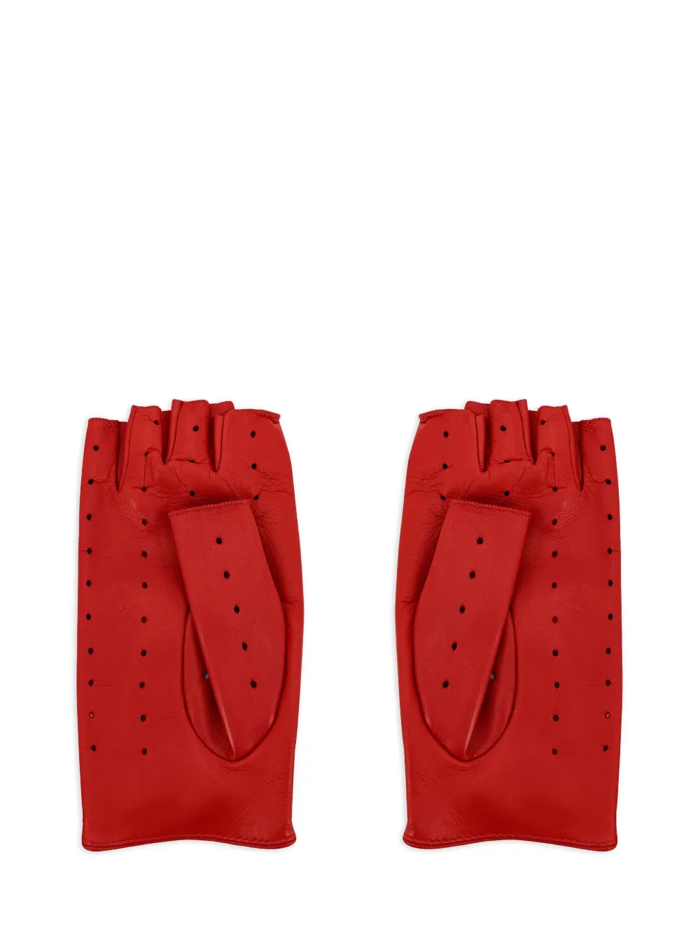 Valentino Garavani Geperforeerde handschoenen Rood