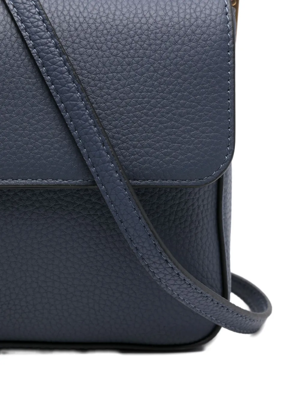 PINKO Love Birds leather satchel Blauw