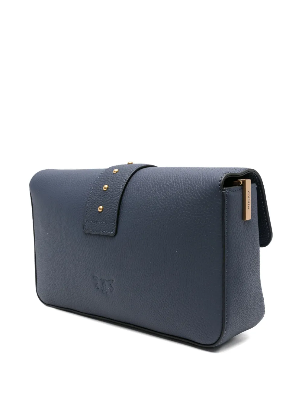 PINKO Love Birds leather satchel Blauw
