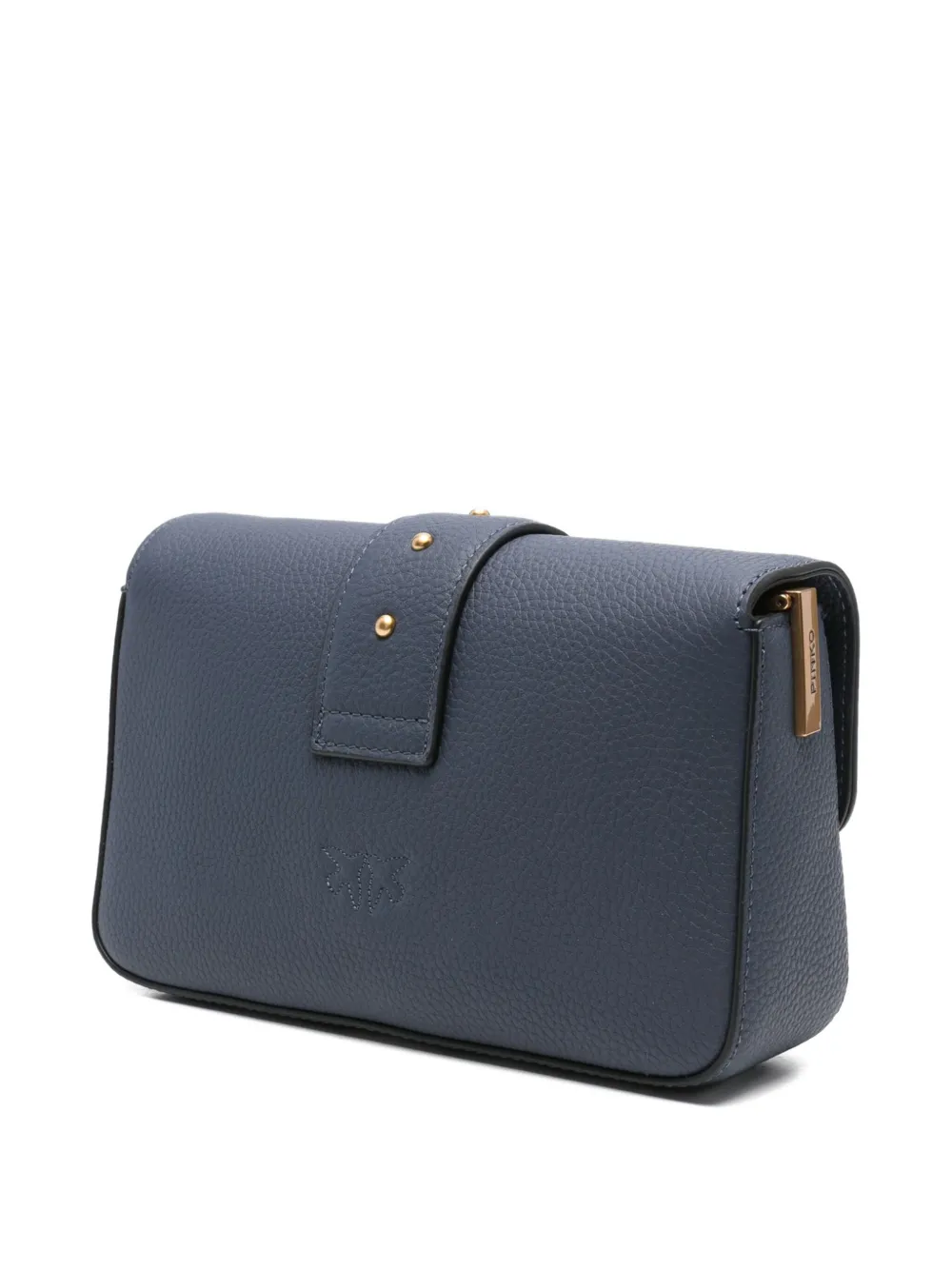 PINKO Love Birds buckle-embellished satchel Blauw