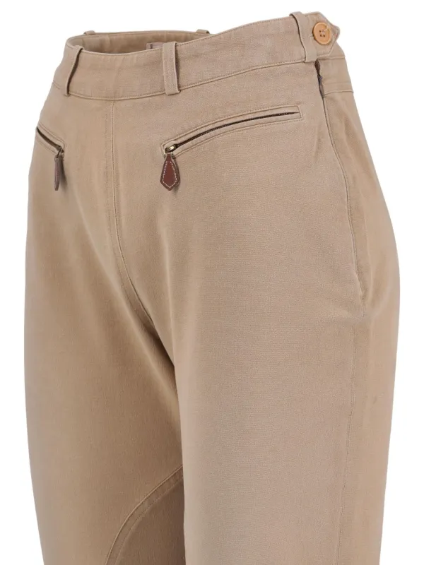 Hermès Pre-Owned Cotton Trousers | Neutrals | FARFETCH TW