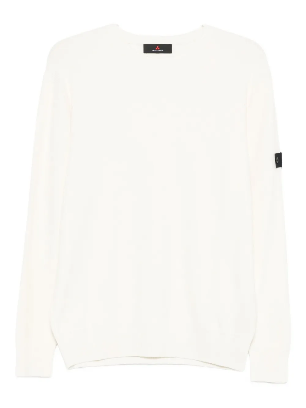 Peuterey Logo-patch Cotton-blend Sweater In White
