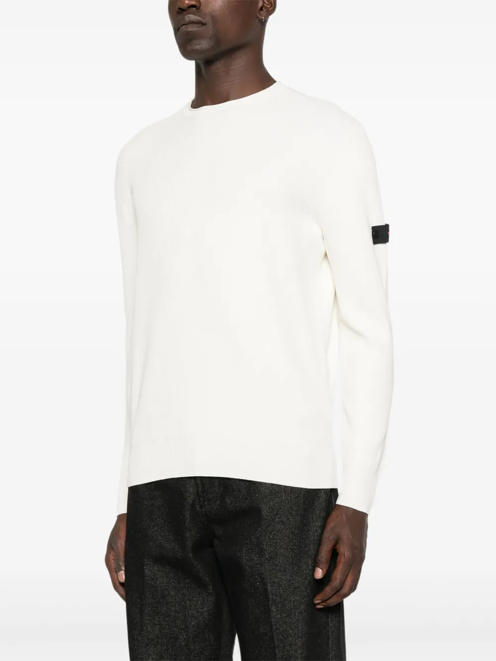  Peuterey Pull à Patch Logo - Blanc 