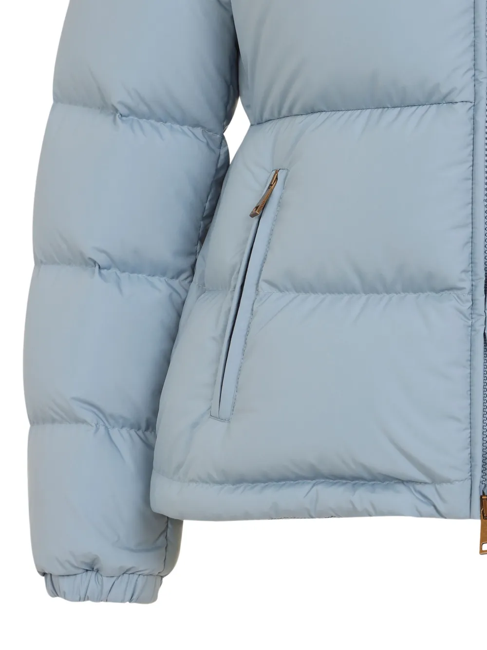 Moncler Dourbe donsjack met hoge hals Blauw