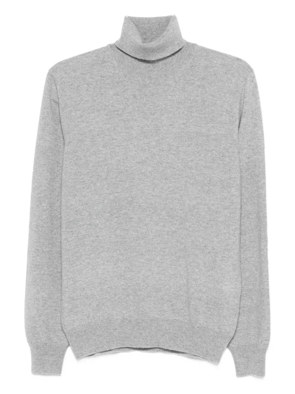 Gran Sasso Turtleneck Cashmere Sweater In Gray