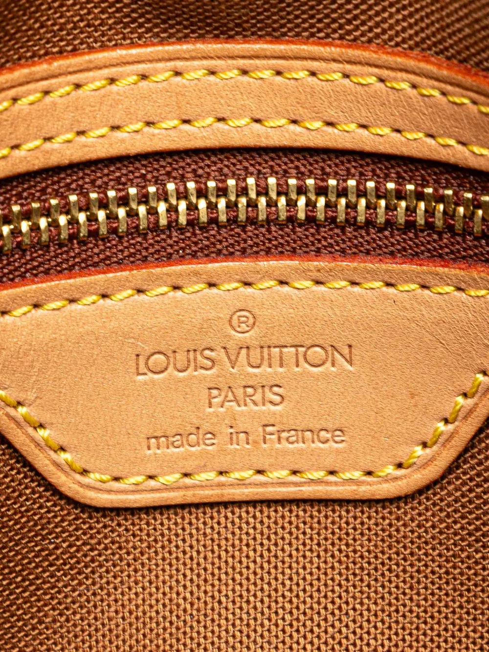 Pre-owned Louis Vuitton 2001 Monogram Mini Looping Shoulder Bag In Brown