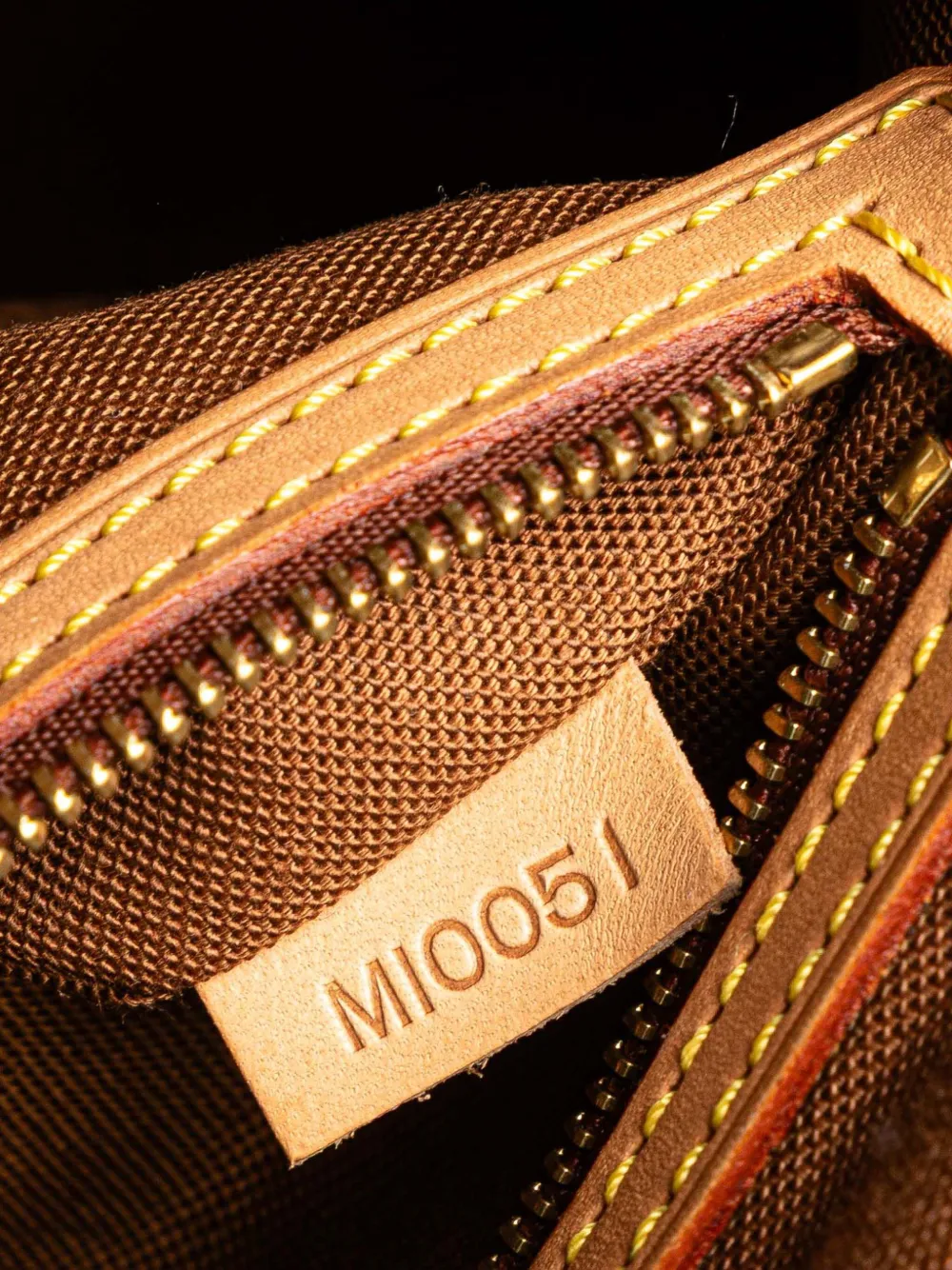 Pre-owned Louis Vuitton 2001 Monogram Mini Looping Shoulder Bag In Brown