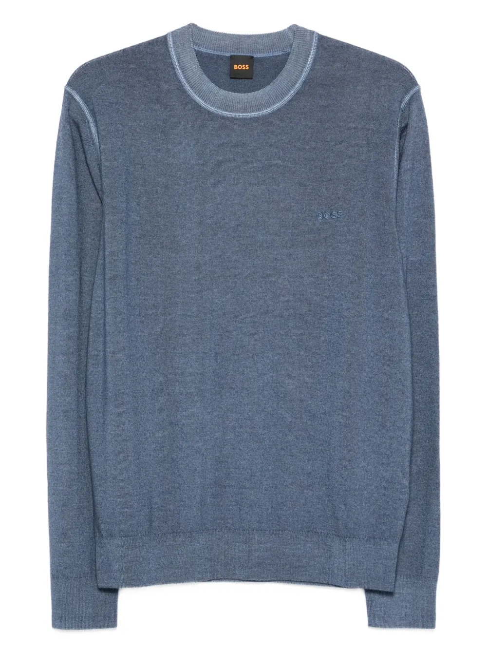 BOSS embroidered wool sweater | Blue | Image 1