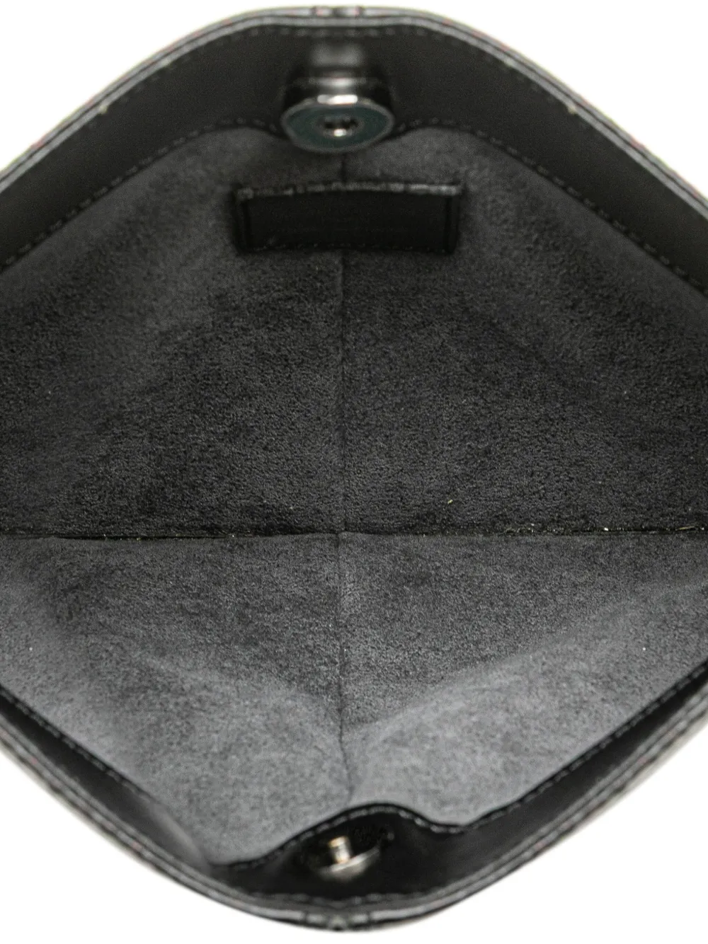 Pre-owned Louis Vuitton 2000 Epi Demi Lune Pochette Shoulder Bag In Black