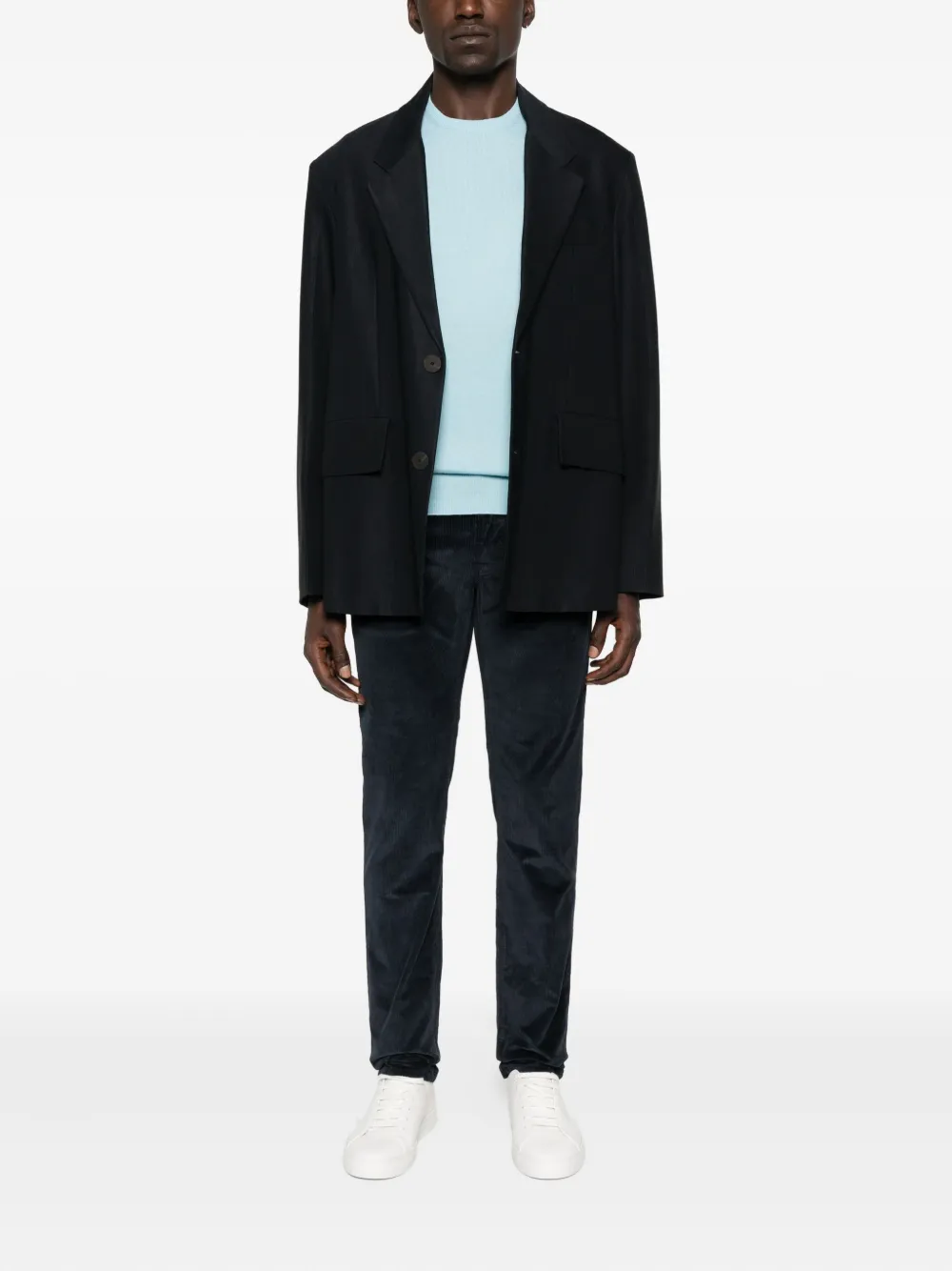 Gran Sasso crew-neck cashmere sweater - Blauw