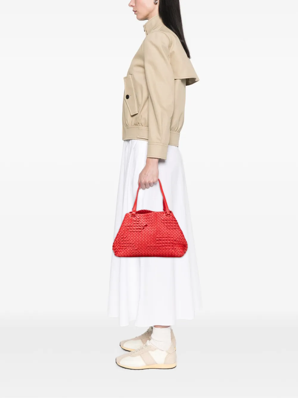Bottega Veneta Pre-Owned 2012-2025 Nappa Intrecciato Ruffle tote bag | Pre-Owned | Image 2