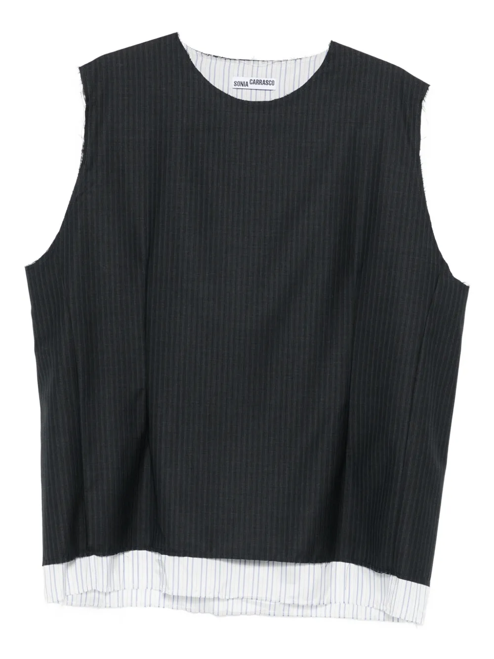 Sonia Carrasco Layered Tank Top In Black