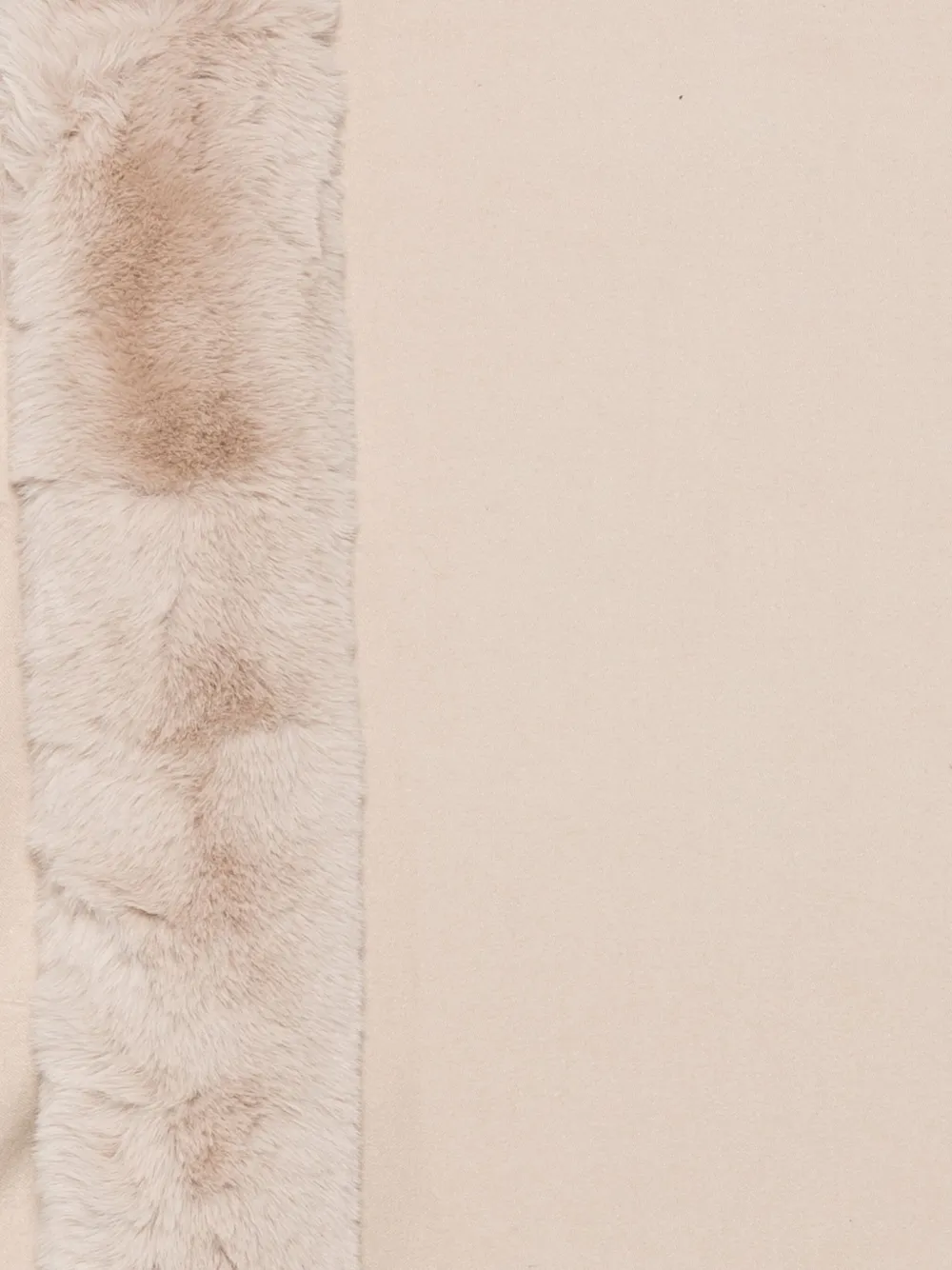 Blugirl Faux Fur-trimmed Fringe Cape In Neutral