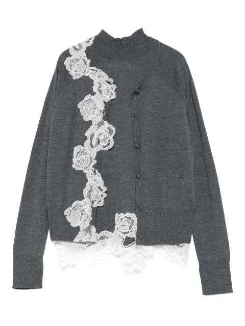 Blugirl lace-trim cardigan