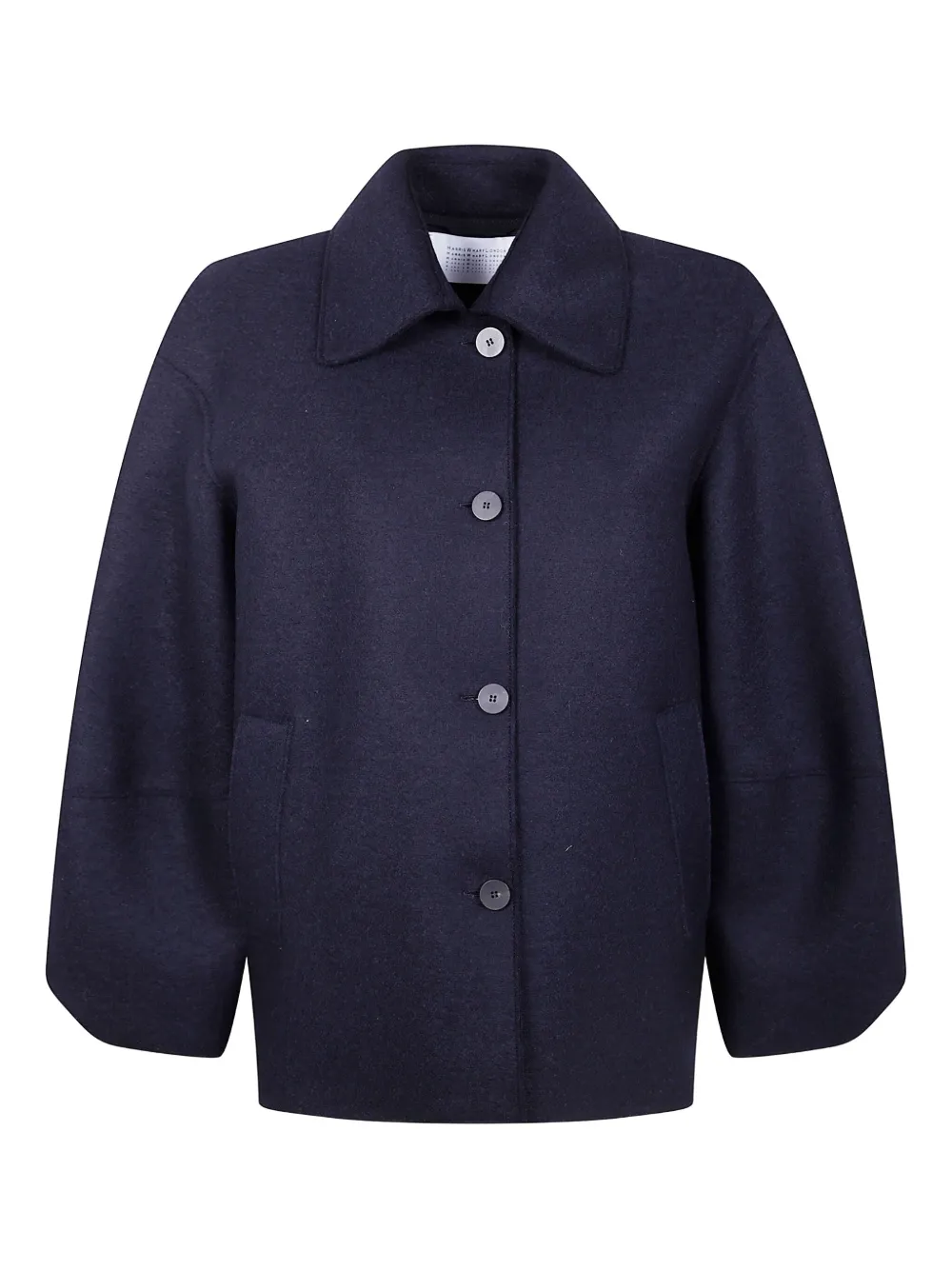 Harris Wharf London button-fastening patch-pocket jacket | Blue | Image 1