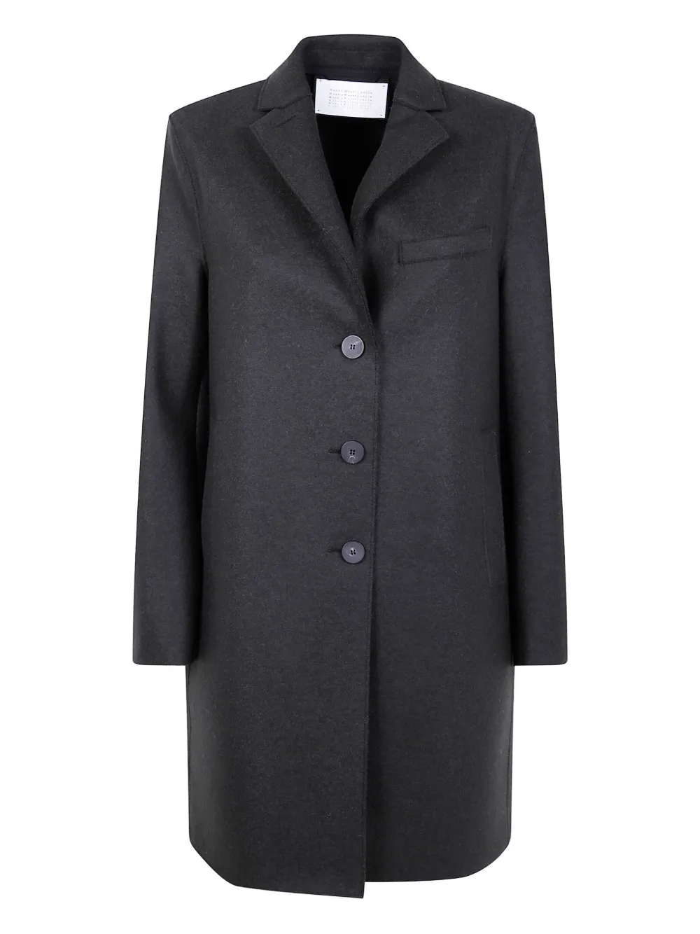 Harris Wharf London button-fastening wool coat | Grey | Image 1