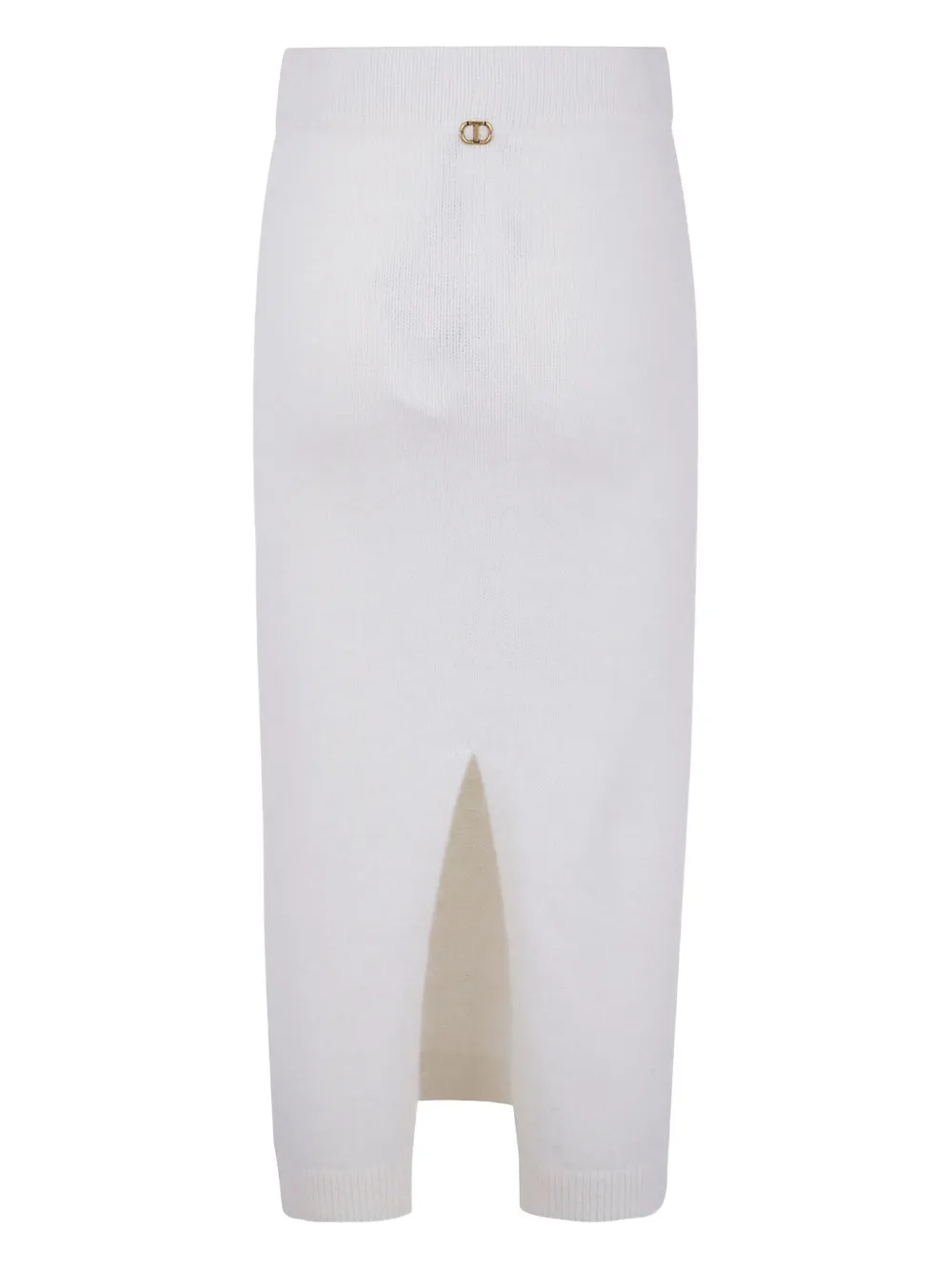 TWINSET ribbed knit skirt | White | Image 1